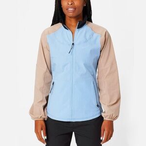 Fila Wild Card Women's Light Blue and Beige Bomber Jacket Size Medium